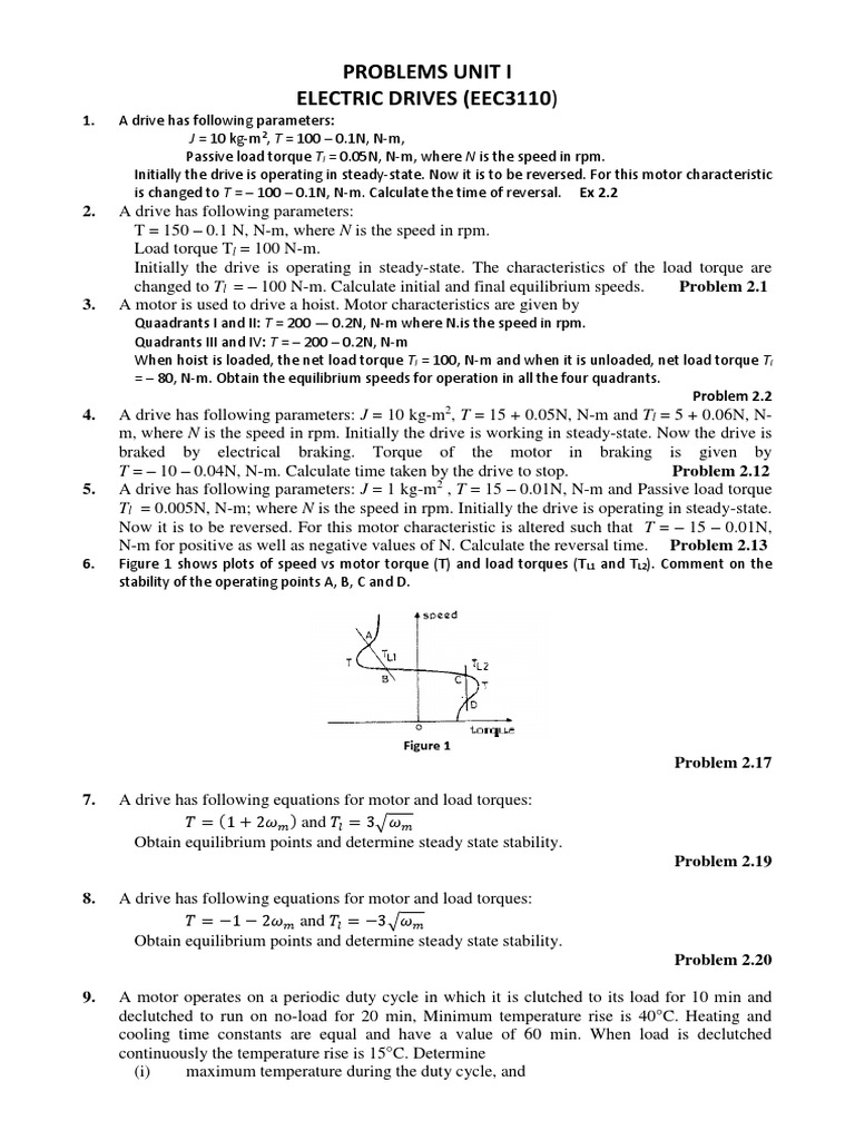 Numerical Unit 1 N 2 PDF Electric Motor Rectifier