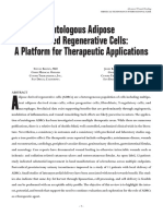 2016 - Kesten Et Al - Autologous Adipose Derived Regenerative Cells A Platform For Therapeutic Applications