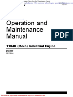 Perkins 1104d Mech Series Industrial Engines Operation and Maintenance Manual