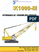 Kobelco Hydraulic Crawler Crane Ck1000 III Spec Book