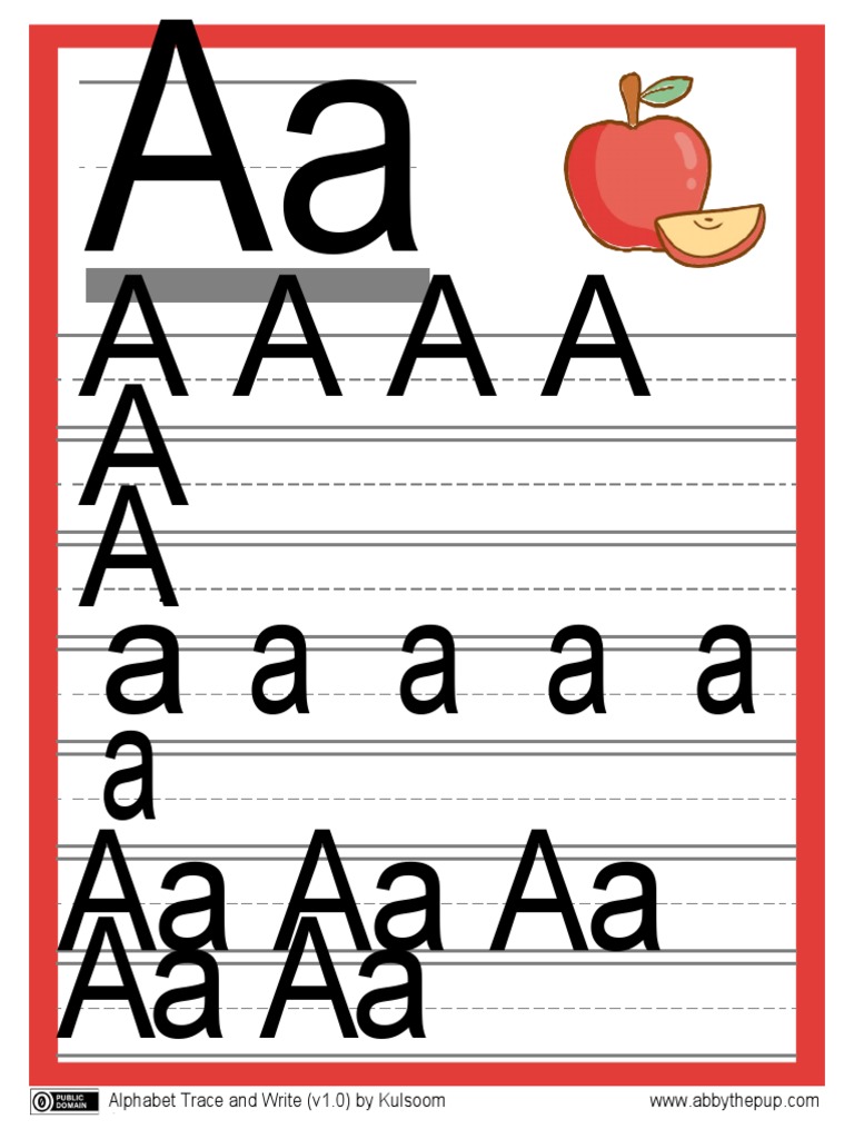 Alphabet Tracing for Kids | PDF | Linguistics