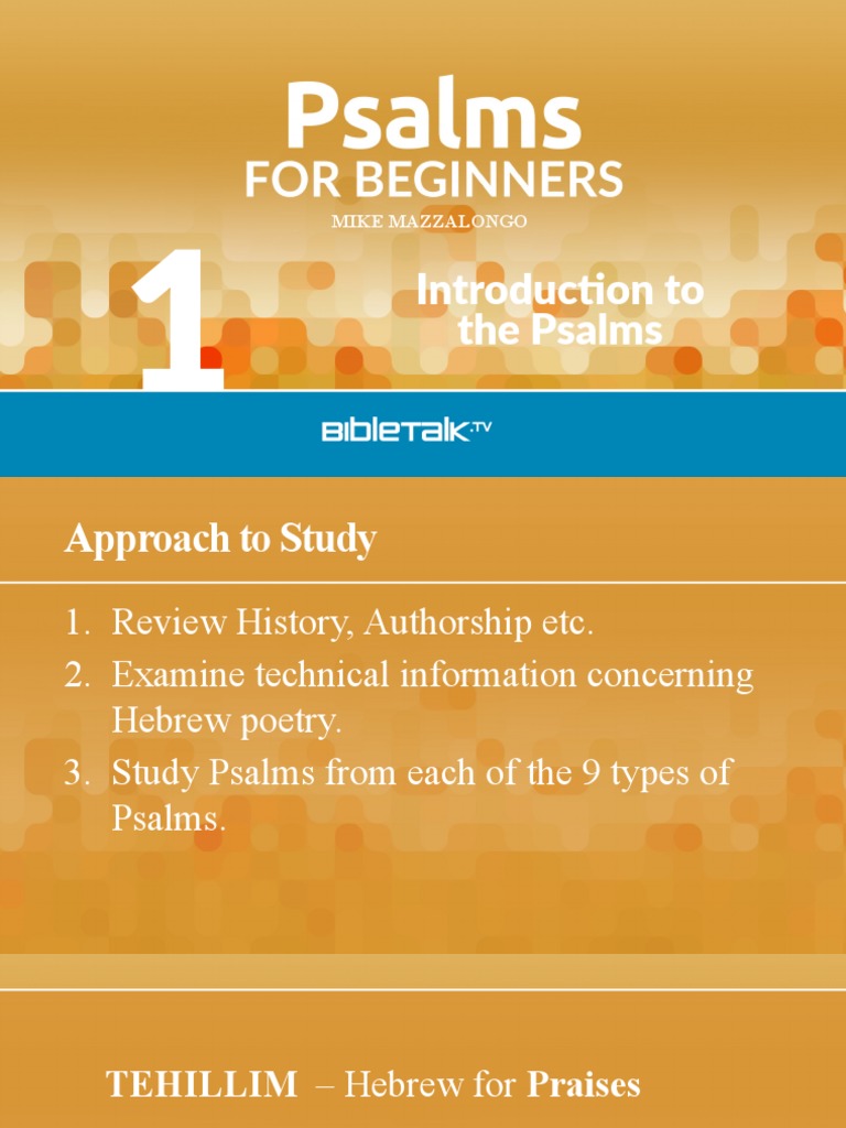 01 Psalms | PDF | Psalms | Bible