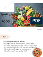 B2 For Schools - Speaking Practice - Topic - Food