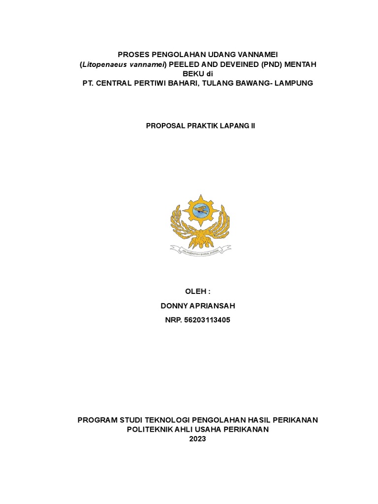 Proposal Donny Cpb Pdf