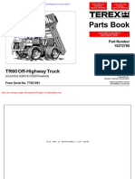 Terex Tr60 Off Highway Truck Parts Book