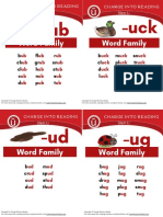 Short U Word Family Lists