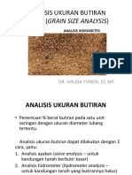 Analisis Ukuran Butiran Tanah (Grain Size Analysis)