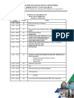 Rundown Acara Buka Puasa Bersama BPC Kota Jogja