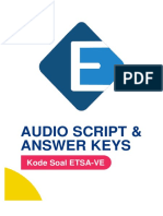 Audio Script - Answer Keys
