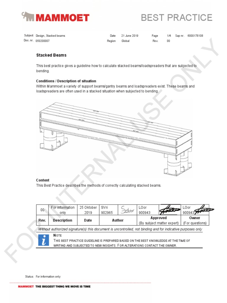 Best Practices - Design - Stacked Beams | PDF | Beam (Structure ...