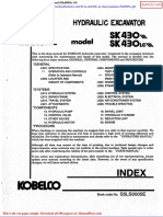 Kobelco Sk430 III Sk430lc III Shop Manual S5ls0005e GB