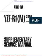 Yamaha 2002 Yzfr1 Servicemanualsuppliment