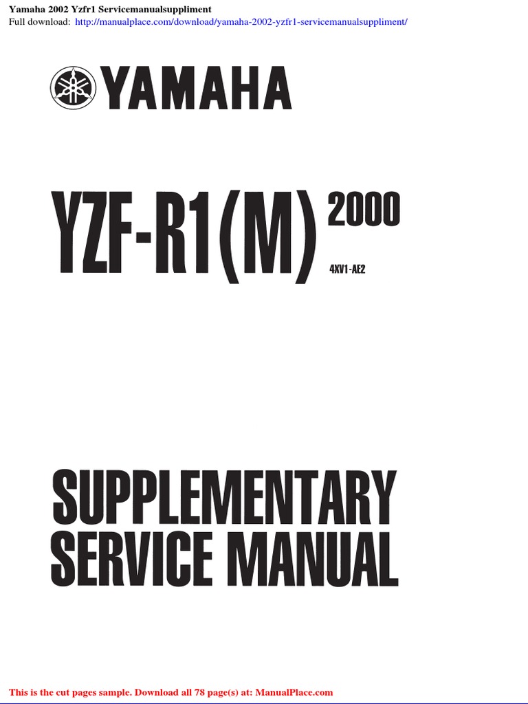 2002 YAMAHA YZF600R SERVICE MANUAL PDF intelligence overview