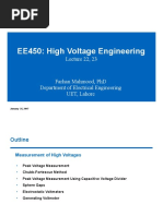 EE450: High Voltage Engineering: Lecture 22, 23