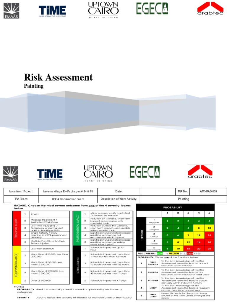 9 - Risk Assessment - Painting | PDF | Personal Protective Equipment ...