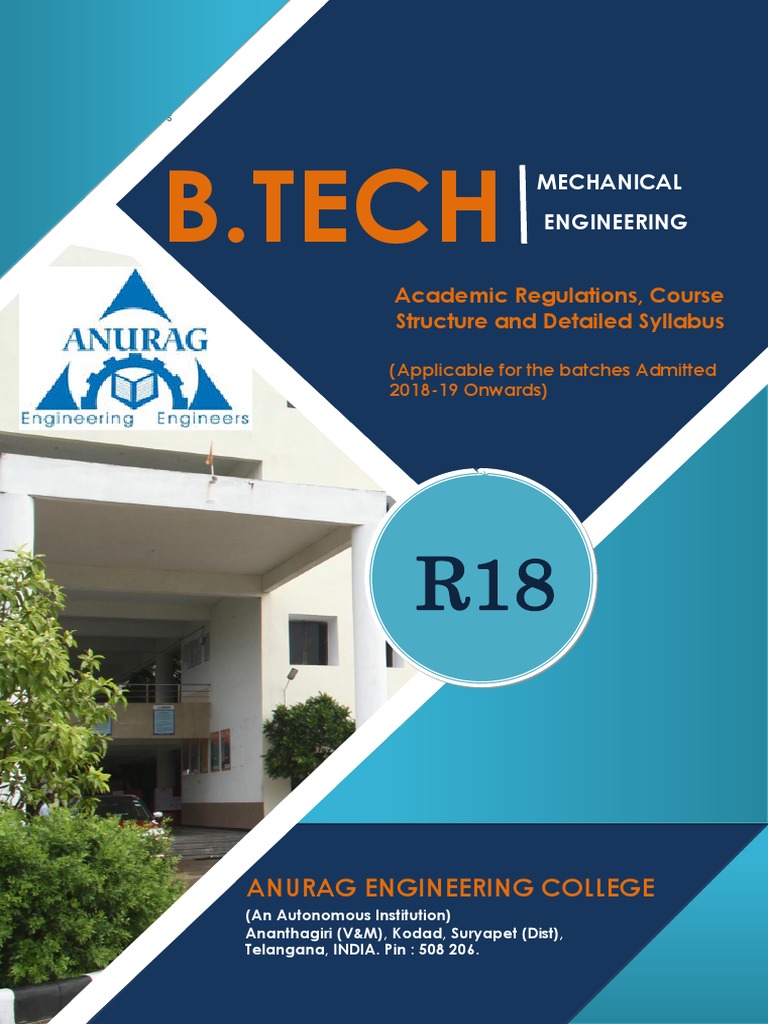 B.Tech Mechanical Engineering Syllabus | PDF | Course Credit ...