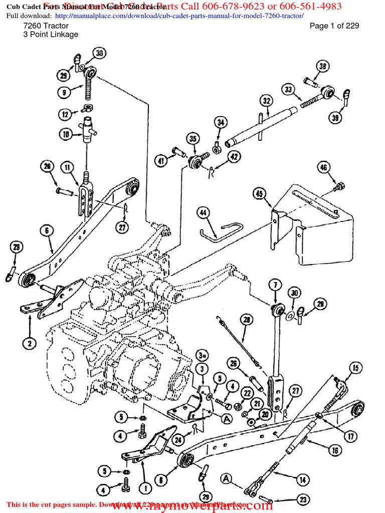 Cub Cadet 7260 Parts Manual | PDF | Clutch | Tractor