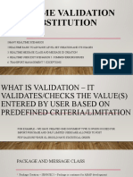 Realtime Validation and Substitution
