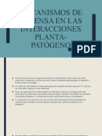 5. Mecanismos de defensa en las interacciones planta-patógeno