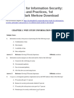 Test Bank For Information Security Principles and Practices 1st Edition Mark Merkow Download