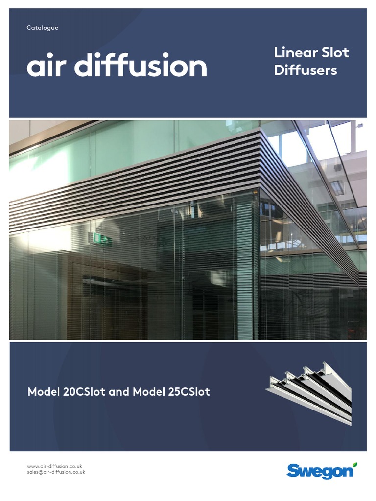 Linear Slot Diffuser Catalogue | PDF | Pressure | Temperature