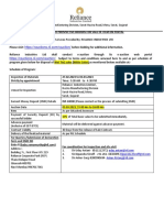 Auction Catalogue - TIO2 WET CAKE - RIL HAZIRA-75 MT (White Color Material) - Auction On 02.03.2023