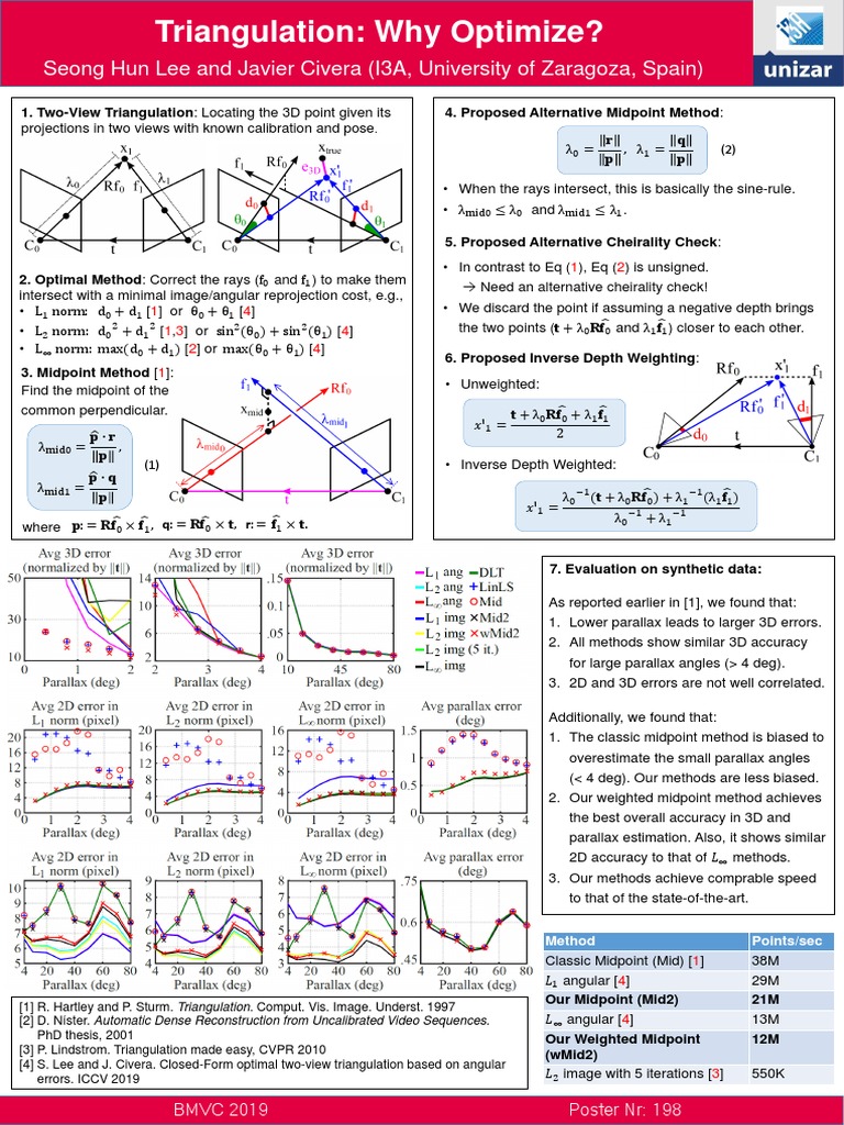Optimizing Two-View Triangulation Methods | PDF | Algorithms | Applied ...