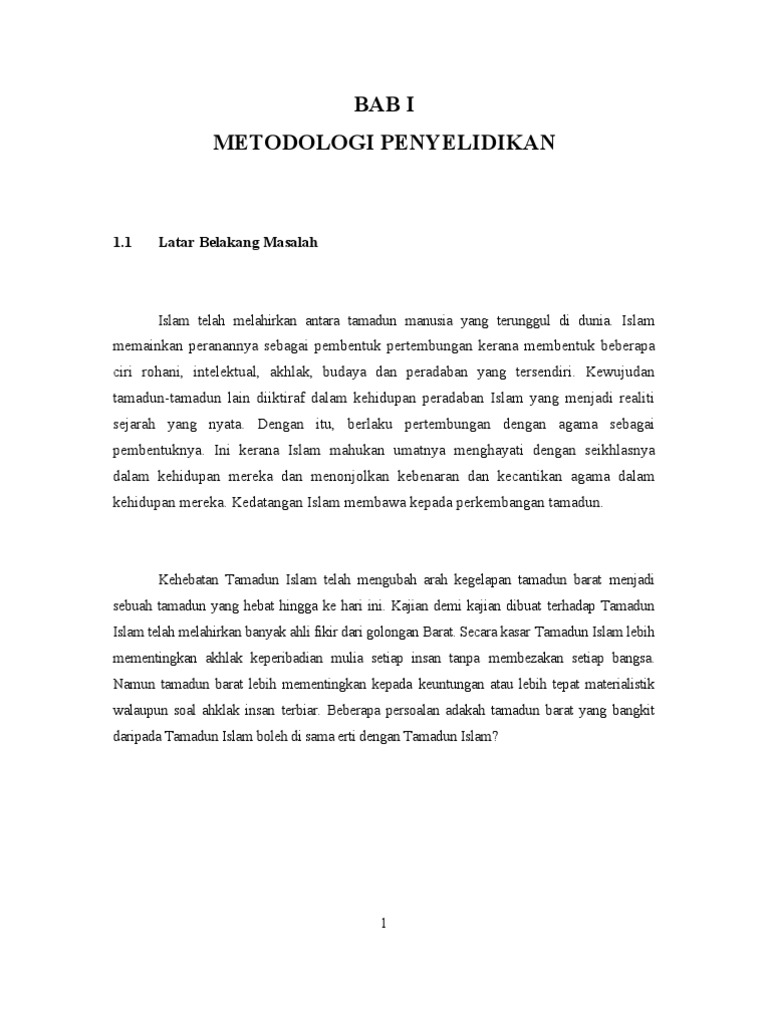 Pertembungan Tamadun Menurut Islam Pdf