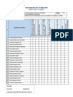 Lista de Cotejo 4° To A Segunda Semana