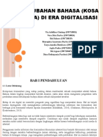 Perubahan Bahasa Diera Digitalisasi