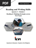 Readingandwriting11 q3 Mod1 Readingandthinkingstrategiesacrosstexttypes v4