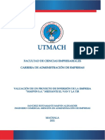 Valuacion de Un Proyectode Inversion de Empresa - 090640