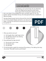 Second Grade A Perfect Fit Reading Passage Comprehension Activity