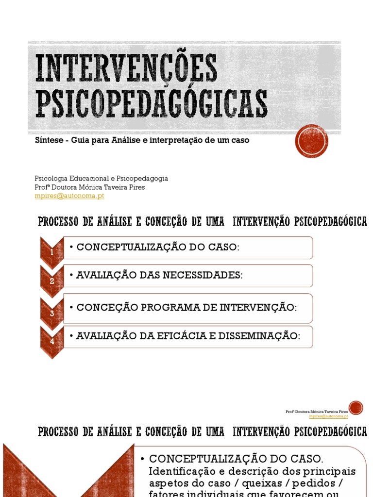 Guia Para uma Intervençao Psicopedagógica | PDF | Psicologia ...