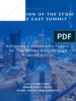 1st Edition of The EFQM Middle East Summit Brochure