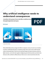 Why Artificial Intelligence Needs To Understand Consequences