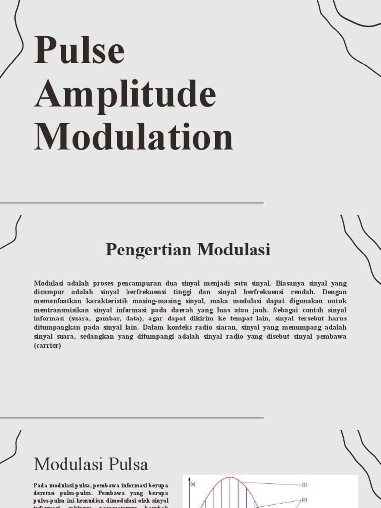 Pulse Amplitude Modulation Fiks | PDF
