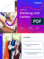 Kleidung Und Farben: Wortschatz