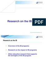 Research On The IB: © International Baccalaureate Organization 2007