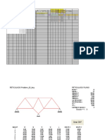 Plane Truss Calculation Spreadsheet