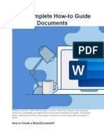 Complete How-To Guide On Word Documents