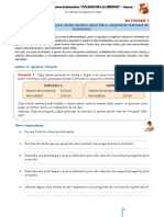 EdA 1 - ACTIVIDAD 03 - Nos Ponemos en Forma para Cuidar Nuestra Salud Física, Empleando Sistemas de Ecuaciones.