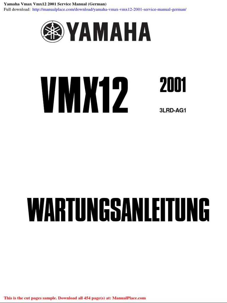 Yamaha Vmax Vmx12 2001 Service Manual German | PDF