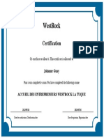 Certification Accueil Des Entrepreneurs Westrock La Tuque Johanne - Guay