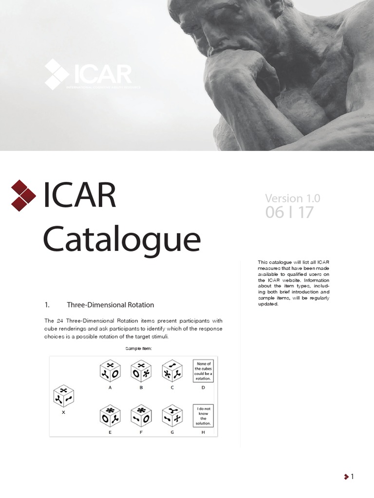Icar Catalogue Download Free Pdf Matrix Mathematics Cognition