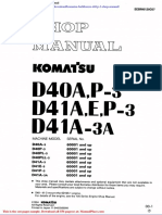 Komatsu Bulldozers d41p 3 Shop Manual