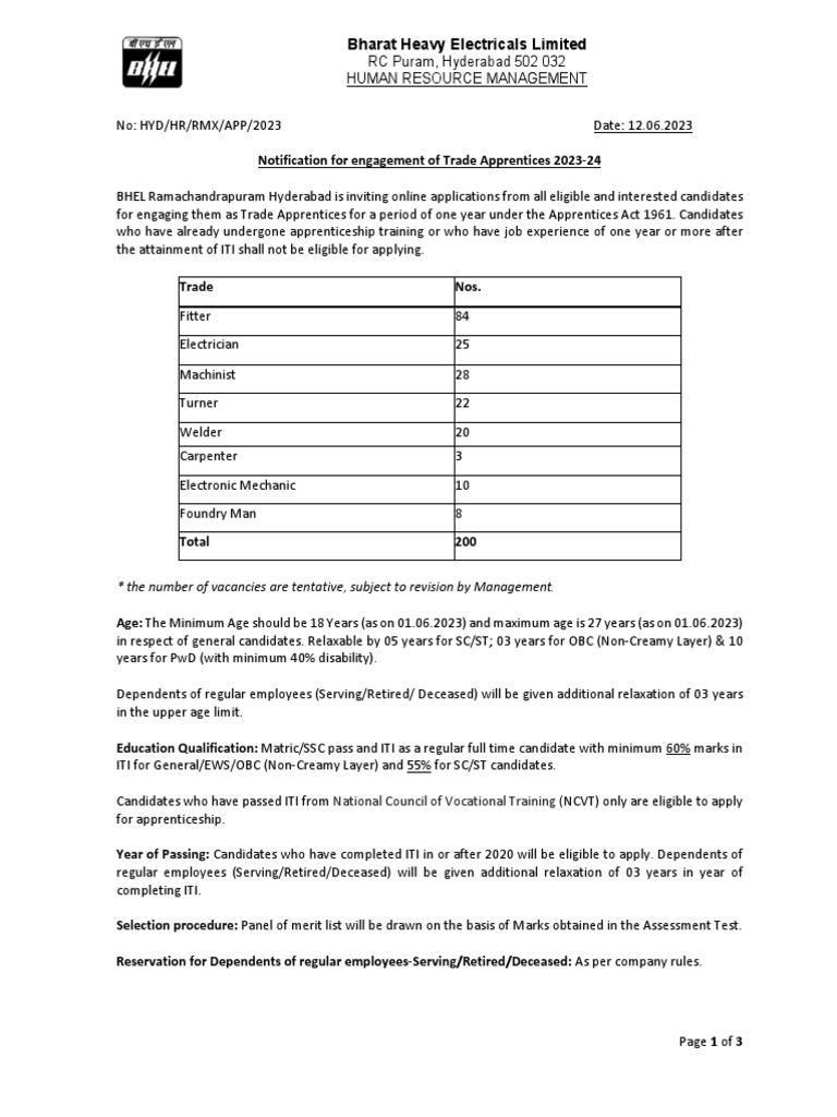 Trade app notification pdf apprenticeship login