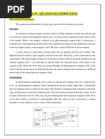 Unit IV Quantum Computing 