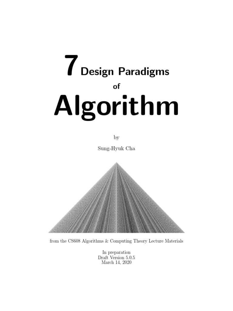 7 Design Paradigms of Algorithm | PDF | Algorithms | Mathematics
