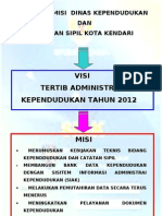 Visi Dan Misi Dinas Kependudukan Dan